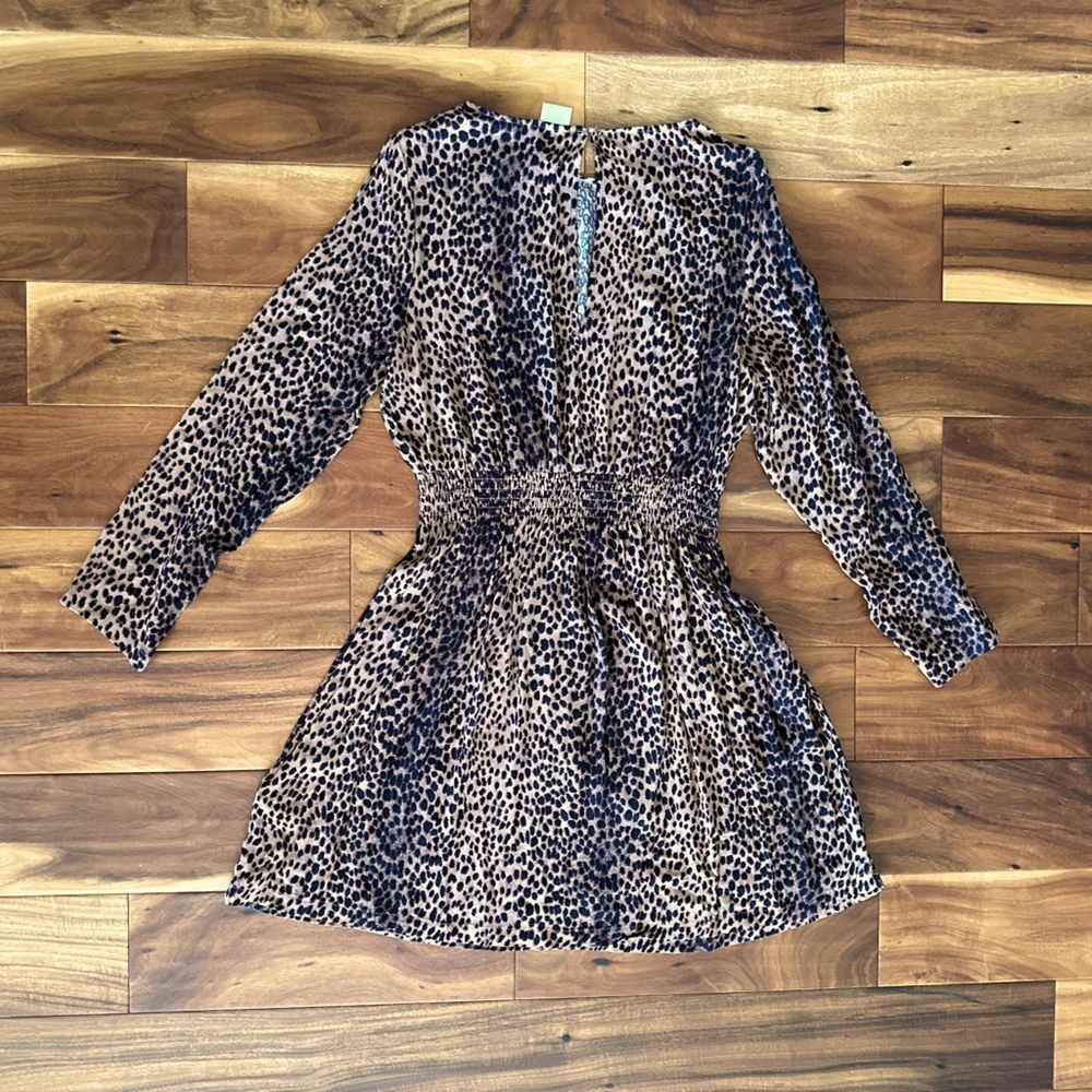 H&M Leopard Long Sleeve Dress size 6 - Picture 3 of 5